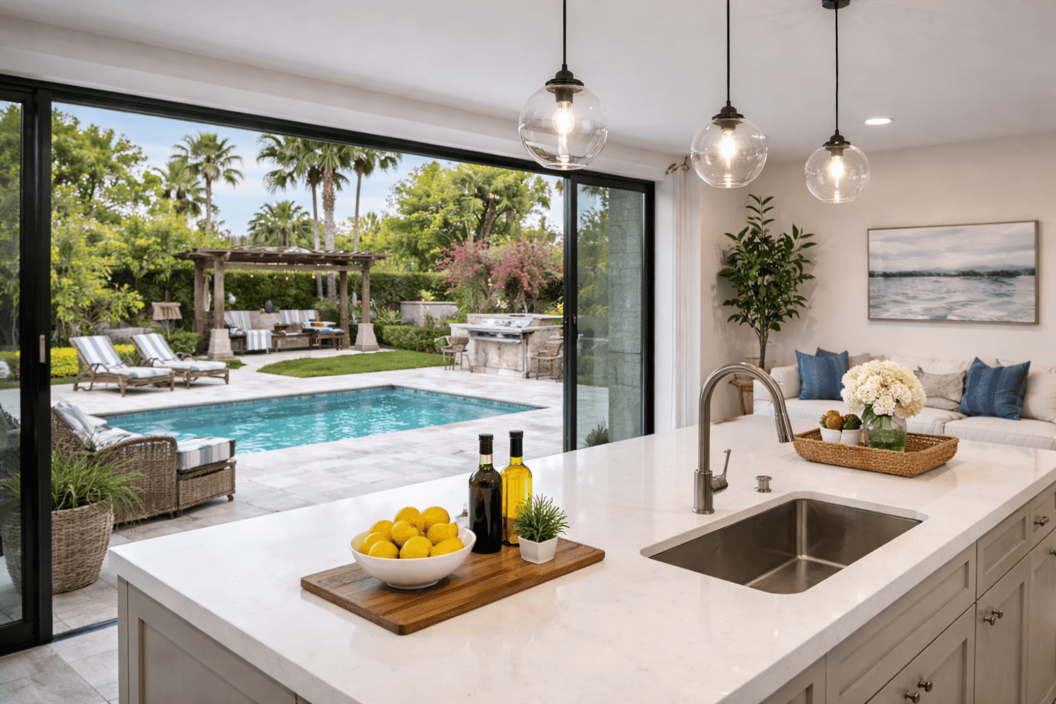 Bright short-term rental interior